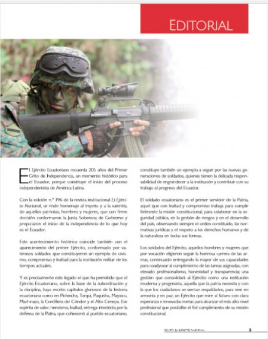Revista Ejército Nacional 196